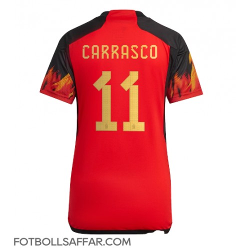 Belgien Yannick Carrasco #11 Hemmatröja Dam VM 2022 Kortärmad